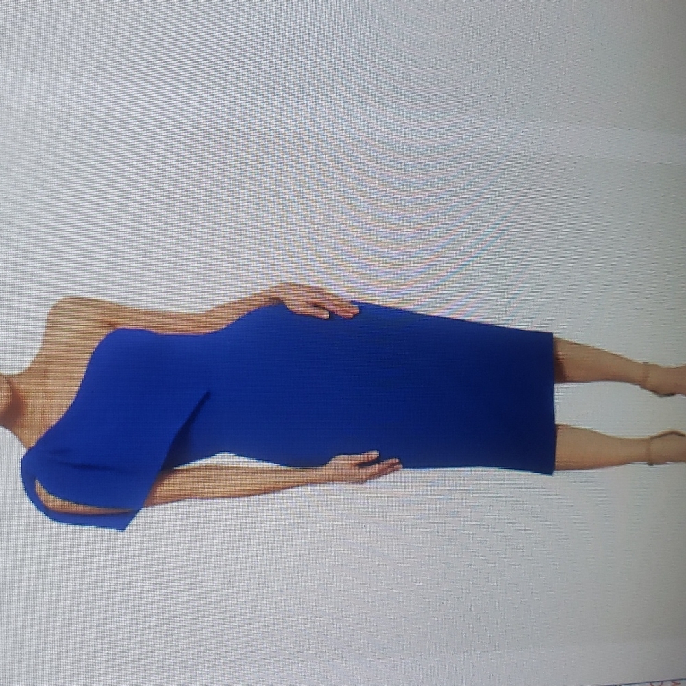 Dress the population blue dress. Worn to wedding reception one time.  Like new!